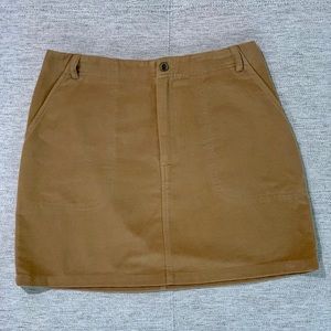 SOLD J Crew camel mini skirt like new